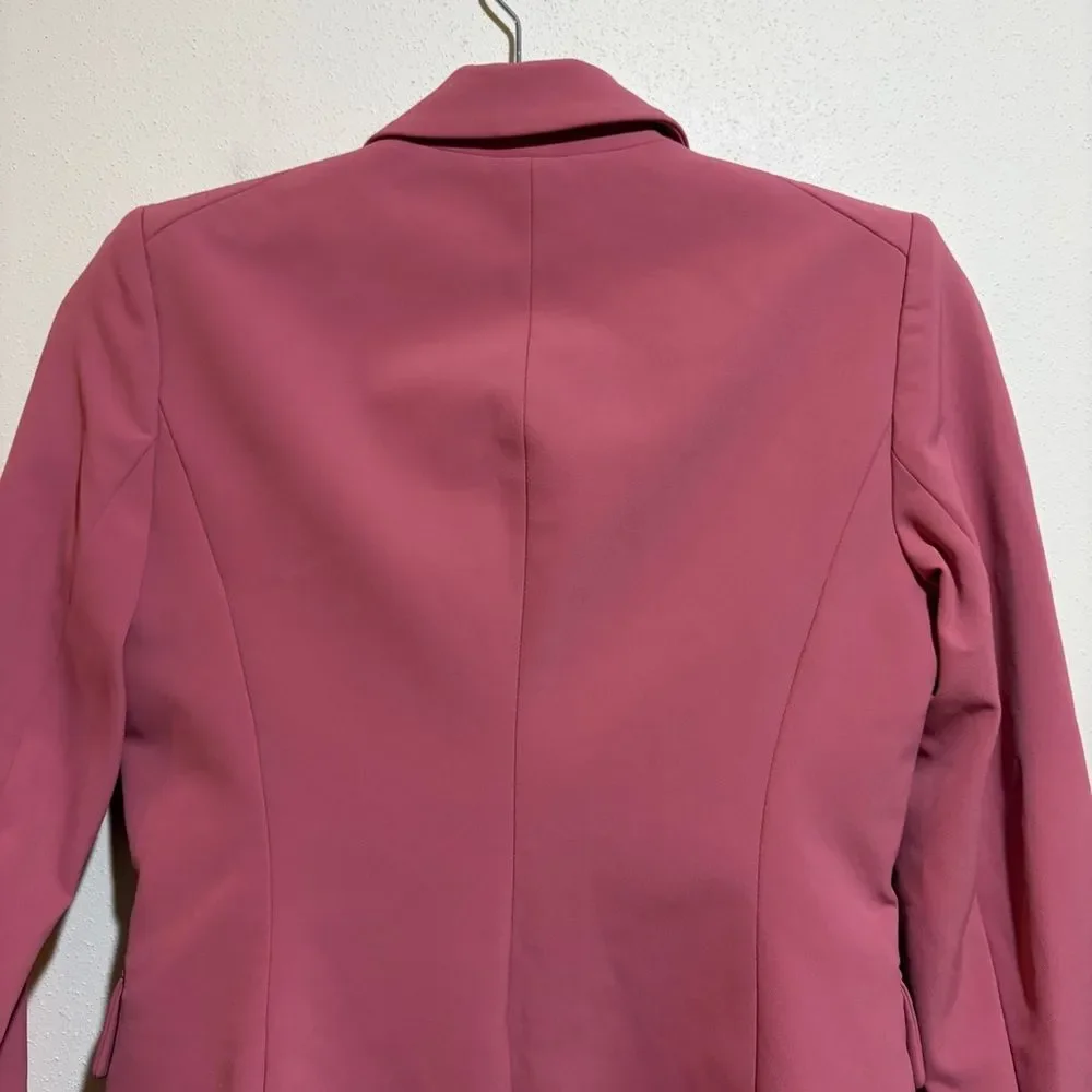Veronica Beard Cutaway Dickey Jacket Mauve Pink